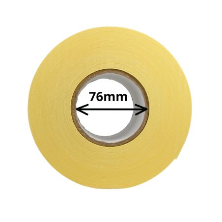 Thermoklebeetiketten Oberseite 76 x 51 mm, Dorn 76 mm Ø200, Rolle mit 3169 Etiketten