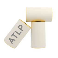 Etiquettes adhésives thermique 76x25mm mandrin 25mm Ø66mm rouleau de 500 étiquettes